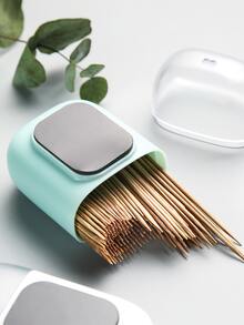 1pc Portable Toothpick Holder - Green - View 5