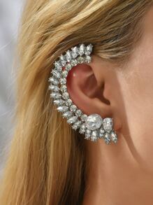 水鑽裝飾耳爬 - 銀色 - 查看 4