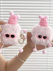 可愛長毛絨耳機殼適用於Airpods - 彩色 - 查看 2