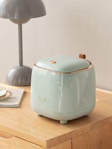 1pc Letter Graphic Desktop Trash Can - Green - View 5