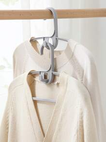 5pcs Plain Clothes Hanger - Grey - View 1