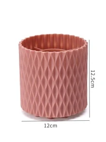 1 thùng đựng cọ trang điểm xoay được - Hồng - Xem 3