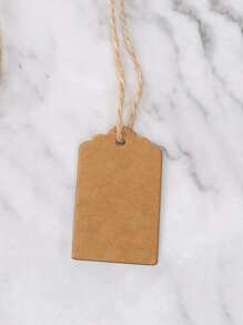 50pcs Paper Tags, Floral Tags, Gardening Tag, Plastic Gardening Listing, Hanging Card Tag - Brown - View 3