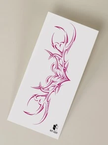 1sheet Antler Pattern Tattoo Sticker - Pink - View 5