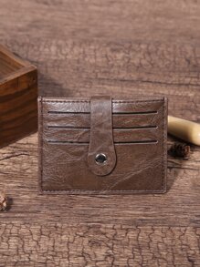 Men Vintage Design Card Holder - Brown - View 4