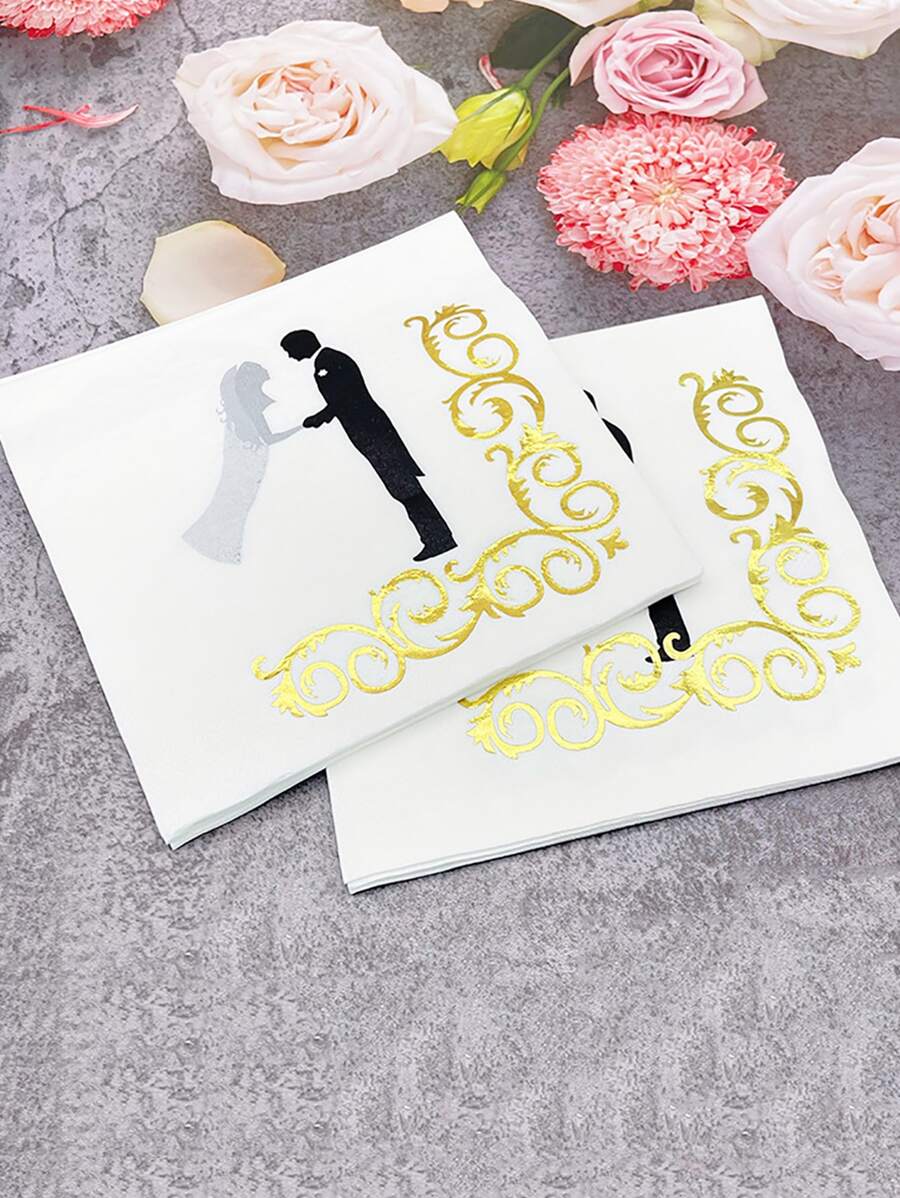 20pcs Figure Graphic Disposable Napkin - Multicolor - View 1