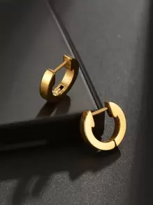 Nam Tối giản Vòng khuyên tai , Đối với Đồ trang sức Qủa tặng Và Buổi tiệc - Vàng - Xem 1