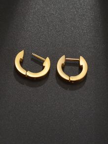 Nam Tối giản Vòng khuyên tai , Đối với Đồ trang sức Qủa tặng Và Buổi tiệc - Vàng - Xem 2