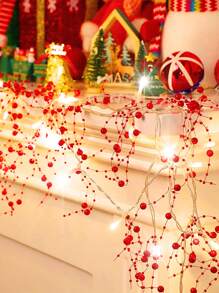 1pc Christmas Bead Decor 10/20 Led 1.5/3M String Light - Yellow - View 2