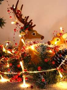 1pc Christmas Bead Decor 10/20 Led 1.5/3M String Light - Yellow - View 5