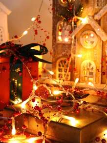 1pc Christmas Bead Decor 10/20 Led 1.5/3M String Light - Yellow - View 6