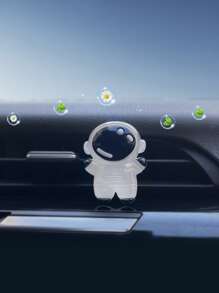 1PC Astronaut Decorative Paste Outlet Solid Car Aromatherapy Car Fragrance Decorative Supplies Automotive Accessories - Black and White - View 1