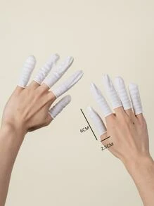 150pcs Disposable Non-slip Finger Cover, Fingertips Protector, Fingertips Gloves - Beige - View 5