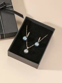 3 cái giả ngọc trai trang trí bộ trang sức - Nhiều màu - Xem 1