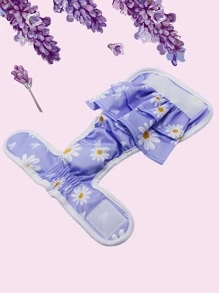 Pantalones sanitarios para mascota con estampado floral