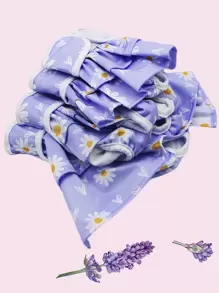Pantalones sanitarios para mascota con estampado floral