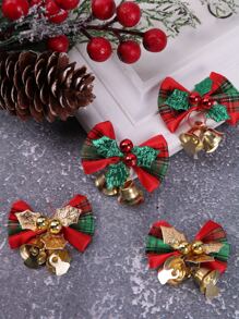 10pcs Bow Design Christmas Tree Decoration - Multicolor - View 2