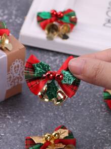 10pcs Bow Design Christmas Tree Decoration - Multicolor - View 3