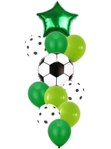 22 piezas fútbol & con diseño de estrella globo - Multicolor - Ver 2