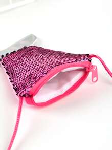 Bolsa creativa mini de pez cola & con lentejuelas - Rosa Fucsia - Ver 2