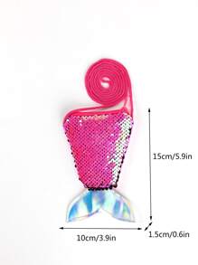 Bolsa creativa mini de pez cola & con lentejuelas - Rosa Fucsia - Ver 4