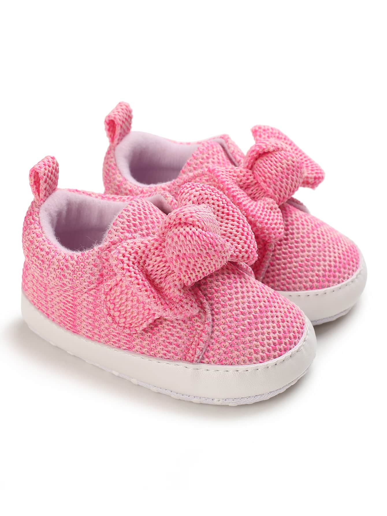 Baby Bow Decor Flats - Pink - View 1