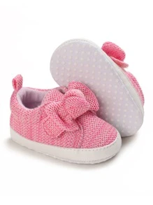 Baby Bow Decor Flats - Pink - View 2