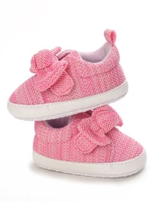 Baby Bow Decor Flats - Pink - View 4