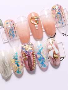 8boxes Glitter Nail Art Decoration - Multicolor - View 6