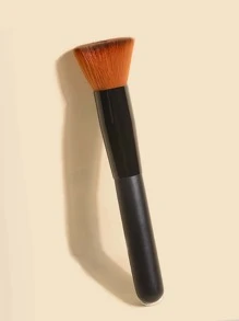 Flat Concave Liquid Foundation Brush - Black - View 2