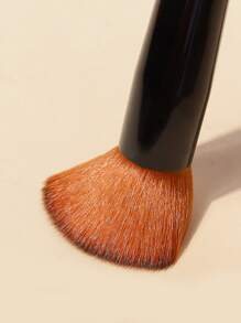 Flat Concave Liquid Foundation Brush - Black - View 5