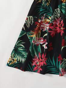SHEIN VCAY Tropical Print Cami Dress - Multicolor - View 5