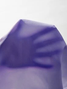 Manfinity Men Letter Patched Detail Drawstring Waist Shorts - Violet Purple - View 6