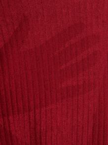 SHEIN EZwear Solid Crop Rib-knit Tank Top