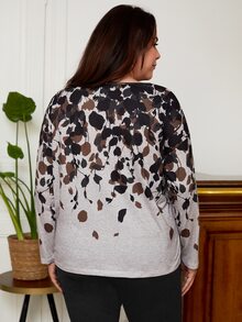 EMERY ROSE Plus Plants Print Tee - Multicolor - View 2