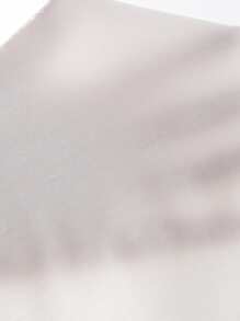 SHEIN PETITE Cut Out Slim Fit Tank Bodysuit - White - View 6