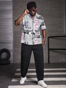 GENTILAND Hombres Pantalones con bolsillo oblicuo de cintura con cordón - Negro - Ver 5