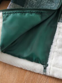 Toddler Girls Plaid Print Jacket - Multicolor - View 6