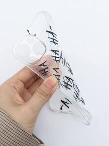 Hộp đựng điện thoại trong suốt hình chữ cái - Nhiều màu - Xem 2