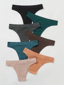 7pack Letter Graphic Simple Panty Sports - Multicolor - View 2