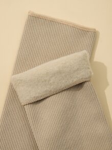 5雙長毛絨內襯中筒襪 - 彩色 - 查看 2