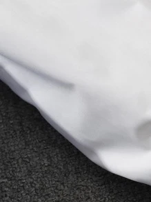 Aesthetic Post--Loose Fit Men's Color-Block Slogan Graphic Varsity Jacket - Red - View 3