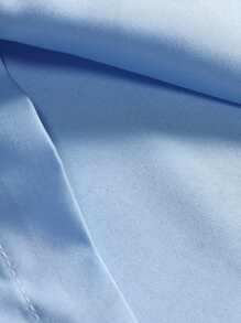 Manfinity Mode Men Plaid Pocket Front Shirt - Baby Blue - View 6