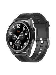 1pc Heart Rate Monitoring Smart Watch - Black - View 1