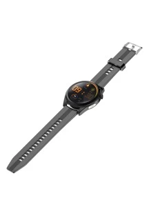 1pc Heart Rate Monitoring Smart Watch - Black - View 3