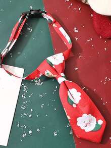 1pc Random Christmas Cartoon Graphic Pet Tie - Multicolor - View 2