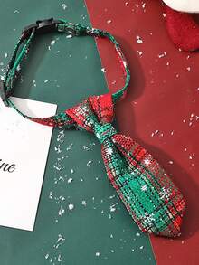 1pc Random Christmas Cartoon Graphic Pet Tie - Multicolor - View 4