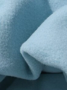 Manfinity Hypemode Men Japanese Character And Cartoon Graphic Thermal Lined Pullover Without Tee - Baby Blue - View 5