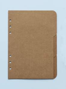 3pcs Solid Binder Index Divider - Brown - View 1