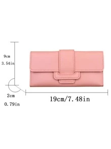 Minimalistische Geldbörse mit Druckknopf, leicht, modernes Geschäfts-Kredit-/Ausweis-/Geldkartenetui, für Geschäftsalltag, Lehrertag, Lehrergaben, Arbeit, Pendeln, Reisen, Büro, Urlaub, Jahrestag, Paar, Geburtstag, Valentinstag, Damen, Büromitarbeiterinnen, Geschenk - Babypink - Übersicht 3